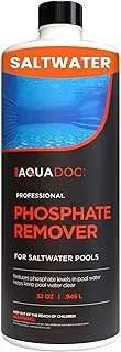 Phosphate Remover for Saltwater Pools - Pool Phosphate Remover to Reduce Phosphates and Improve Water Clarity - AquaDoc Pool Maintenance Formula Made in USA - 32oz