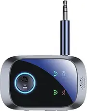 Wireless Receiver,Wireless Transmitter for TV | Multipoint Stereo HiFi Double Stream with Mic HD for Tvs PC Cell Phones Speakers Headphones
