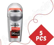L'Oreal Paris Men Expert Invincible 96H Roll-On – Long-Lasting Protection 5pcs