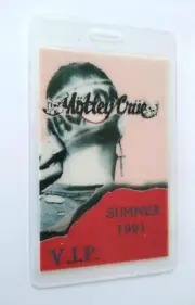 Motley Crue AC/DC 1991 Backstage Pass Original Monsters Of Rock Metal Music VIP