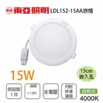 現貨 東亞 LED 崁燈 15W 15公分 高效率 崁燈 附快速接頭 節能