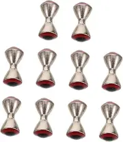 BESPORTBLE 10pcs Fly Tying Eyes: Metal Dumbbell Eyes for Fly Tying Copper Material Smooth Edge Design Fishing Lure Accessories Enhance Weight and Balance for All Water Conditions