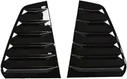 2Pcs Car Side Vent Window Scoop Louver Trim Cover Car Modification Compatible for VW Golf MK7 MK7.5 GTI GTD R 2014-2019 Models(Glossy Black)