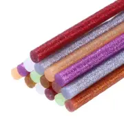 16pcs Mini Hot Glue Gun Sticks 8"x0.28" for Glue Gun, Glitter 8 Colors