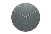 One-Six-Eight-London Luca Silent Sweep Charcoal Wall Clock 40cm
