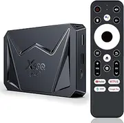 Android 14.0 TV Box 2025, LEFFOT X96QPRO+ 4K Ultra HD TV Box Android, 4GB RAM + 64GB ROM, Smart TV Box with HDR10+, 2.4G & 5G WiFi 6, 1000M Ethernet, BT 5.0, Allwinner H728 Octa-core ARM Cortex A55