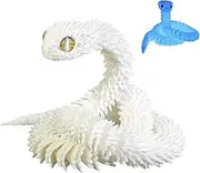 Derwrtup 3D Printed Snake Fidget Toy,Articulated Animals Figures | Animal Snake Pranks Gags for Adults, Women, Men, Kids, Children, Teens