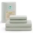 LANE LINEN Bedsheets King Size Bed - 4Pc 100% Organic Cotton King Bed Sheet S...