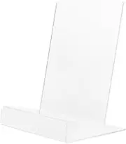 DOITOOL Transparent Book Display Stand Multi Functional Showcase Holder for Books Documents Stylish Design for Library Office Home Use