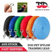 Nylon Training Lead Leash Puppy Dog Pets Rope Recall Long Obedience Slip Walking