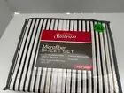 NIP sunbeam microfiber sheet set full Alfie Taupe Stripes Brown Tan Easy Care