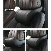 PU Leather Car Seat Neck Pillow Head Rest Interior Trim Pad Cushion for Travel