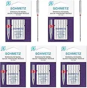 25 Schmetz Quick Threading Universal Sewing Machine Needles 705 HDK Size 80/12