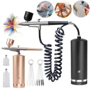 Mini Airbrush with Compressor Spray Machine Nails Baking Paint Portable Kit