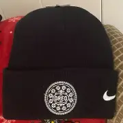 Black Nike Swoosh Oreo Beanie Hat NWT