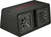 Kicker 45DL7R122 L7R 12" Dual Subwoofers+Vented Sub Box Enclosure 2-Ohm DL7R122