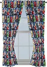 Jay Franco Marvel Avengers Team 63" inch Drapes 4 Piece Set - Beautiful Room Décor & Easy Set up - Window Curtains Include 2 Panels & 2 Tiebacks (Official Marvel Product)