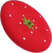 [JEWEDECO] Strawberry Beret Hat Women's Fashion Fascinators Hat Headwear for Parties Cosplay
