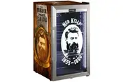 Ned Kelly Themed Alfresco Bar Fridge With Led Strip Lights, Lock and LOW E Glassd