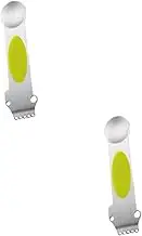 LABRIMP 2pcs Essential Kitchen Gadget Set Lemon Peel Grater Zester Shredder Wire Cutter Planer for Fruit Vegetables Random Color