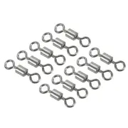 Fishing Barrel Swivels, 40Pcs 61LBS Copper Rolling Terminal Tackle, Black