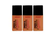 3x Australis Fresh & Flawless Full Coverage Foundation SPF 15 Golden Tan