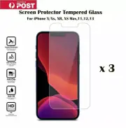 3 x Tempered Glass/ Plastic Screen Protector For iPhone 13 12 11 Pro Max X XR XS