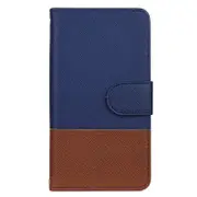 For Iphone 11 Pro Max Splicing Horizontal Flip Leather Case With Holder and Photo Frame and Card Slots and Wallet(Blue)