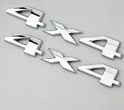 Yoaoo-OEM? 2pcs(1set) Auto Tuning 4 X 4 Chrome Logo 3D Decal Emblem Logo Sticker Liberty Nameplate Badge for Ford Jeep Grand Cherokee Wrangler Compass Silver (2Pcs Silver)