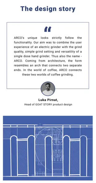 goat story Arco 2合1外調式電動手搖磨豆機 (9折)