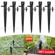 50PC Adjustable Water Flow Irrigation Drippers Sprinkler Emitter Drip System AU