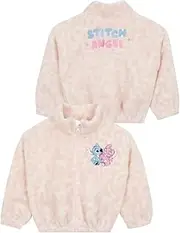 [Disney] Girls' Stitch Clothing | Angel Stitch Jacket Girl Spring | Girls Fleece