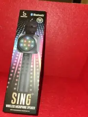 KARAOKE SING WIRELESS MICROPHONE SPEAKER LIGHTWEIGHT BLUETOOTH BASS JAXX NEW