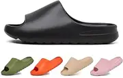 [Homtechly] Unisex Cloud Slides Sandals for Women and Men, EVA Non-Slip Super Soft Quick Drying Bathroom Shower Pillow Slippers Slides, Lightweight Spa Open Toe Summer Sandals for Indoor Outdoor