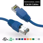 20Ft CAT6A Shielded (SSTP) Ethernet Network Booted Cable Blue