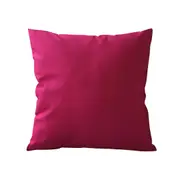 Cotton Canvas Cushion Cover Pillow Case - Hot Pink