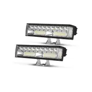 Pair 6inch Osram LED Work Lights 1Lux @ 300m 10,098 Lumens Side Shooter