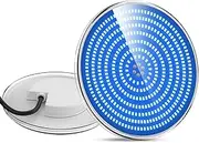 LyLmLe Resin Filled LED Pool Lighting, PAR56 35 W Ultra Flat Pool Headlight (Replace Old Halogen Lamp), Swimming Pool LED Lamp, 1100 lm, 140° Beam Angle, IP68 Waterproof, 12 V AC/DC, Blue