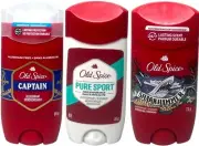 Old Spice Men's Deodorant Stick 3 Pack Pure Sport SharkHammer Captain