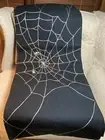 Pottery Barn Halloween Spider Web Table Runner 90x16” New