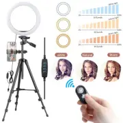 Yescom 10" LED Ring Light Selfie Stick Tripod Stand for Phone Video Live Stream