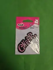 Tulip Spirit Iron-on Applique-word "Cheer"