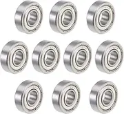 uxcell R4ZZ Ball Bearing 1/4-inchx5/8-inchx0.196-inch Double Shielded ABEC-1 Bearings 10pcs
