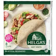 Helga's Traditional White Wraps 8 pack