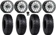 Raceline Squad Bdlk 15" Wheels Si +38mm 30" Intersect Tires RZR Turbo S / RS1