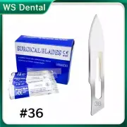Carbon Steel Sterile Surgical Scalpel Blades #36 Dental Instruments Disposable