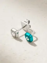 [EÉRA] EÉRA - White Gold Diamond Single Earring - One size One size Gold