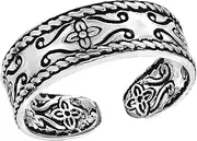 [AeraVida] Vintage Beauty Nature Flower .925 Sterling Silver Toe or Pinky Ring