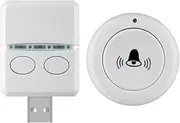 Aswalling Wireless Doorbell 433Mhz 150M 30 Music USB Door Bell Receiver Single Remote Control for Emergency Call Out Home School