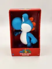 Super Mario Bros. Super Size Vinyl Blue Yoshi 9 Inch Figure Nintendo 2009